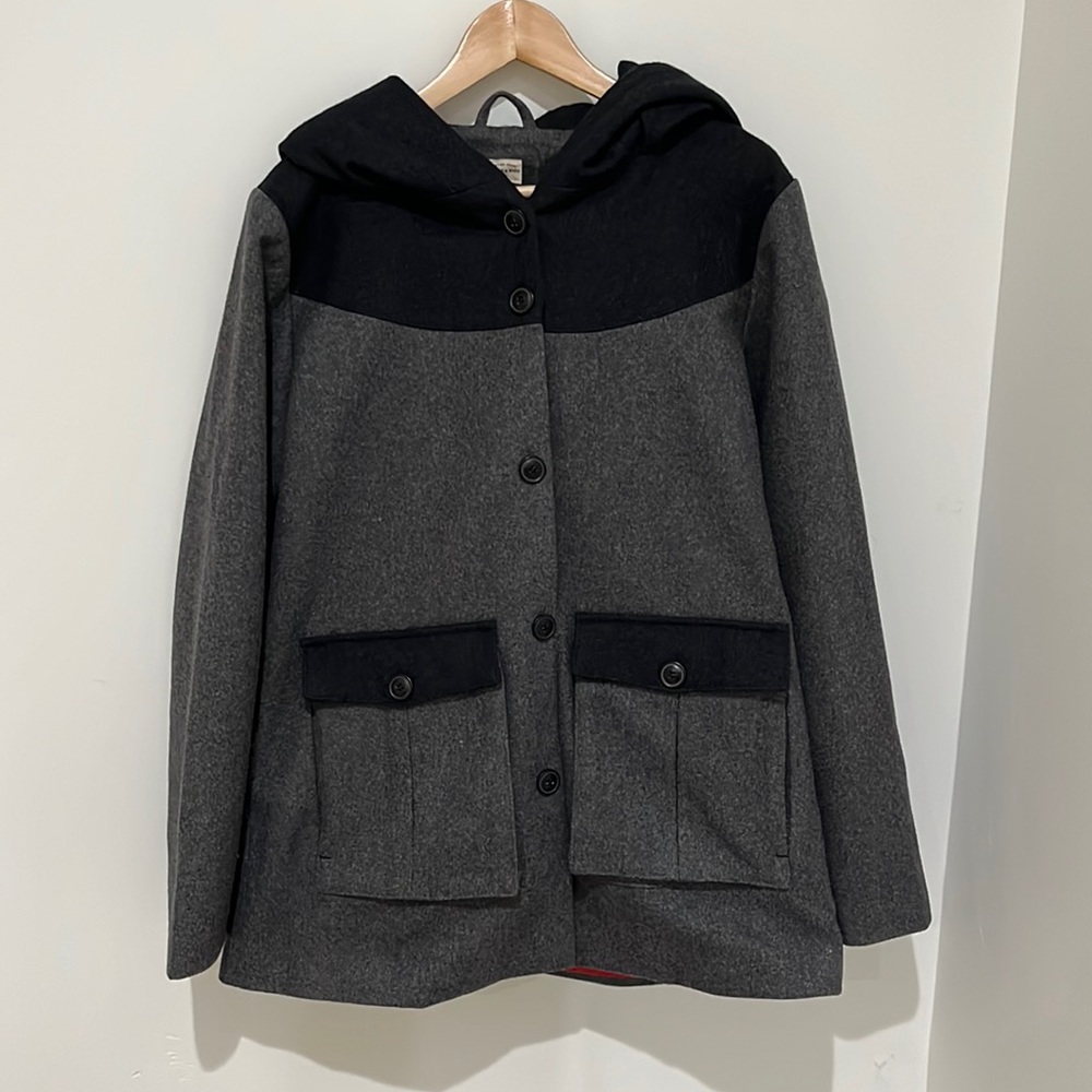 Bridge & Burn | Hooded Wool Coat